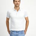 BEYAZ Slim Fit Dar Kesim Pamuklu Polo Yaka Tişört