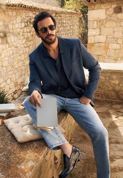 Erkek Giyim - İNDİGO 32 Beden Regular Fit Likralı Denim Pantolon